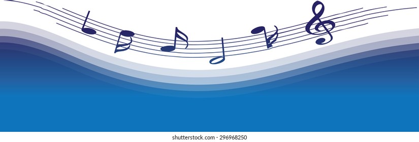 music note with background