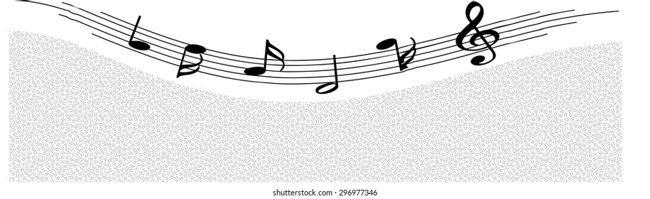 music note with background