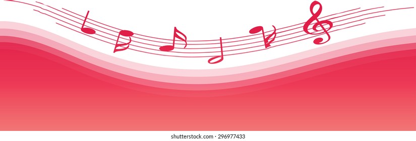 music note with background
