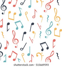 Music Note Background Design Stock Vector (Royalty Free) 515669593