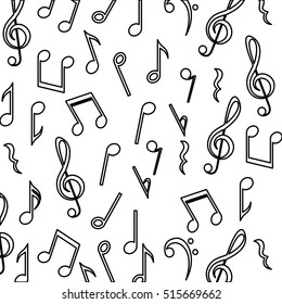 Music note background design