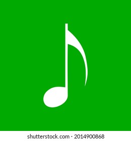 Music note and background as icon