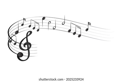 Music note background vector png