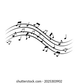 Music Note Background Vector Png