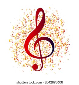 Music Note Background Vector Png