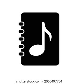 music note book icon design