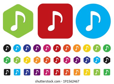 music note button
