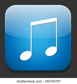 music note button