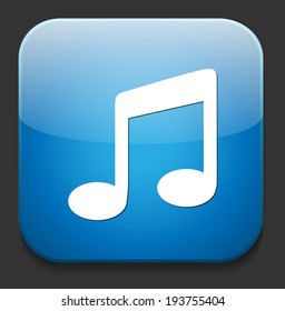 music note button