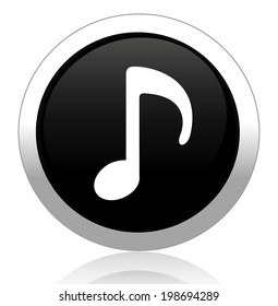 music note button