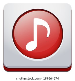music note button