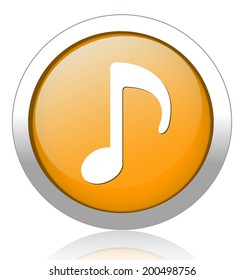 music note button