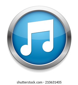 music note button