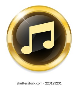 music note button