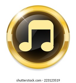 music note button