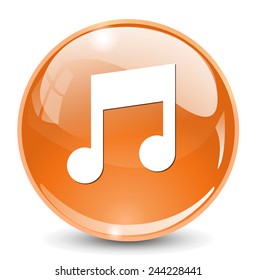 music note button