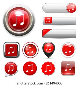music note button
