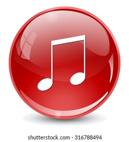 music note button