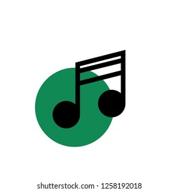 Music note, Christmas musical note vector line icon