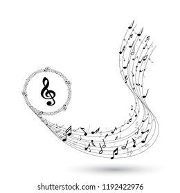 music note design