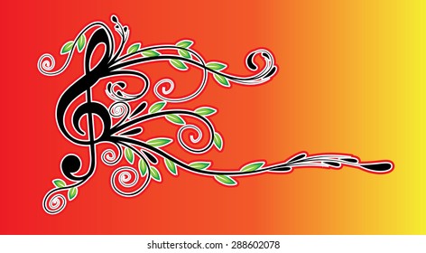 music note design