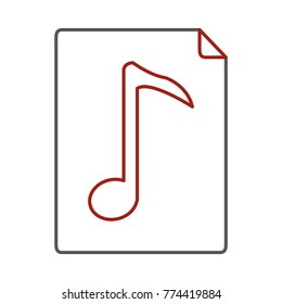 Music note design