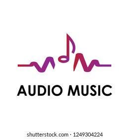 Music note design element