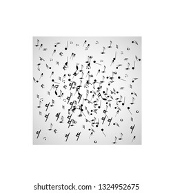 music note design with nice background vector illustration design. 