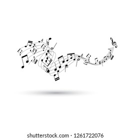 music note design vector illustration  design