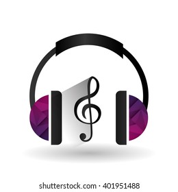 music note design , vector illustration