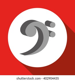music note design , vector illustration