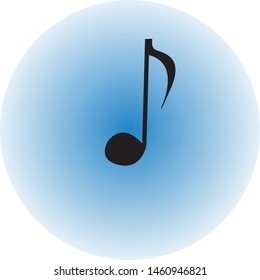 Music Note Design,Semi Quaver,Vector illustration Design