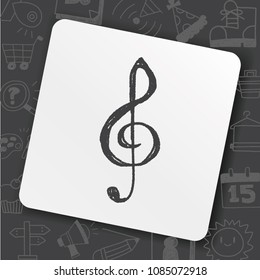 music note doodle