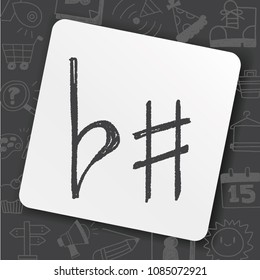 music note doodle