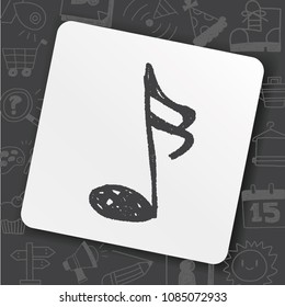 music note doodle