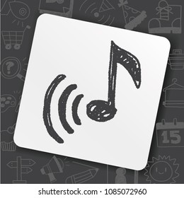 music note doodle