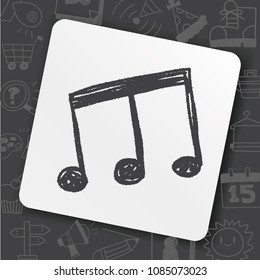 music note doodle