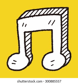 music note doodle