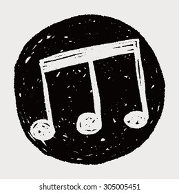 music note doodle