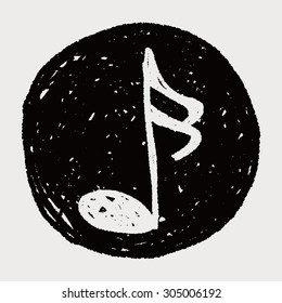 music note doodle