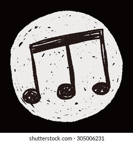 music note doodle