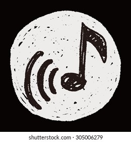 music note doodle