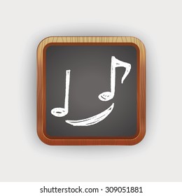 music note doodle