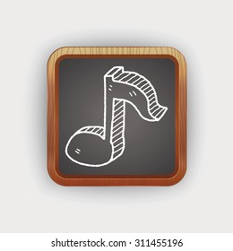 music note doodle