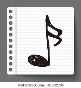music note doodle