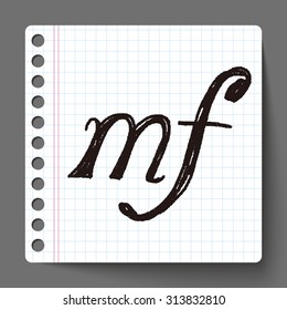 music note doodle