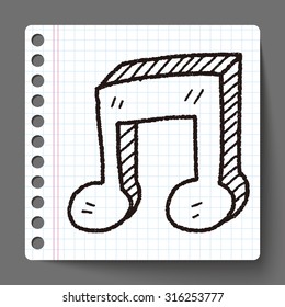 music note doodle
