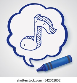 music note doodle