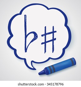 music note doodle