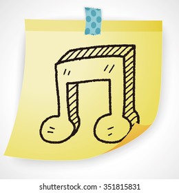 music note doodle